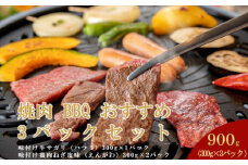 焼肉 BBQ おすすめ 3パックセット （味付牛サガリ・鶏えんがわ）【 肉 にく 牛肉 鶏肉 牛サガリ ハラミ 鶏えんがわ バーベキュー 味付け キャンプ BBQ グルメ ヘルシー 標茶町 北海道 】