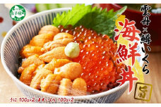 【年末配送可能 受付9月まで】3407. うに チリ産 冷凍 200g 鱒いくら醤油漬け 200g 計400g セット ウニ 雲丹 ますいくら 鱒 イクラ いくら いくら醤油漬け 海鮮 海鮮丼 北海道 弟子屈町