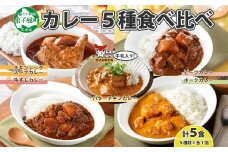 1446.  弟子屈 カレー 5種 食べ比べ 計5個 中辛 バターチキンカレー スープカレー ビーフカレー ポークカレー 牛すじカレー 業務用 レトルト 保存食 備蓄 非常食 常温 まとめ買い お取り寄せ 送料無料 北海道 弟子屈町