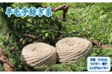1558.羊毛の手紡ぎ毛糸(アカエゾマツ温泉染)
