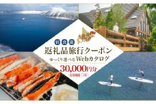 【北海道ツアー】992. 後から選べる旅行Webカタログで使える！ 北海道弟子屈町 旅行クーポン（30,000円分） 旅行券 宿泊券 飲食券 体験サービス券