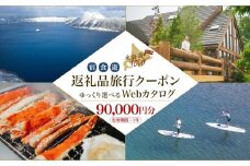 【北海道ツアー】993. 後から選べる旅行Webカタログで使える！ 北海道弟子屈町 旅行クーポン（90,000円分） 旅行券 宿泊券 飲食券 体験サービス券