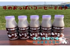 1852.牛のおっぱいコーヒーミルク５本セット　渡辺体験牧場