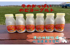 1853.牛のおっぱいのむヨーグルト６本セット　渡辺体験牧場
