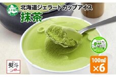 2344. 無地熨斗 くりーむ童話 カップアイス 抹茶 100ml×6個 アイスクリーム アイス スイーツ おやつ 牛乳 ミルク 贈り物 ギフト プレゼント 詰め合わせ 送料無料 北海道 弟子屈町