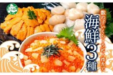  3431. 数の子いくら 醤油漬け 200g うに 200g ホタテ 300g 数の子 海鮮 3種セットいくら イクラ 雲丹 ウニ ほたて 帆立 貝柱 玉冷 貝 鮭いくら 冷凍 魚卵  海鮮丼 醤油漬け 手巻き寿司 つまみ おつまみ おかず ごはんのおとも 人気 グルメ 贅沢 豪華 ギフト 北海道 弟子屈町