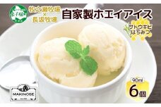 3451. 牧之瀬牧場 自家製ホエイアイス  蜂蜜サトウキビ 6個 アイス 氷菓子 ひんやり アイスクリーム ホエイ 自家製アイス 自家製 さとうきび きび糖 キビ糖 はちみつ 蜂蜜 濃厚 冷凍 スイーツ デザート お取り寄せ 送料無料 北海道 弟子屈町