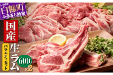 ラム肉 焼肉ステーキセットA 600g × 2パック 羊肉 ジンギスカン ラムチョップ スペアリブ 焼肉 焼肉セット ふるさと納税 ふるさとチョイス 北海道 白糠町