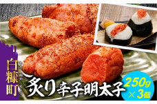 炙り辛子明太子【250g×3】