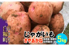 じゃがいも（さやあかね）無農薬・無肥料・自然栽培・北海道産【5kg】