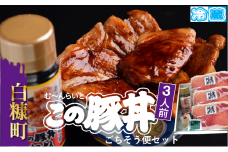 ※冷蔵※【3人前】この豚丼 ごちそう便セット