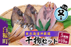 【父の日】父の日対象お礼品　6/18お届け　干物セット【5種類計10枚】