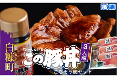 ※冷凍※【3人前】この豚丼 ごちそう便セット