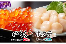 「いくら醤油漬 (鱒卵) 200g」×「ホタテ 250g」