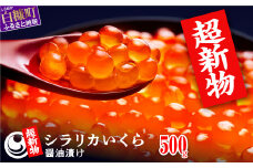 超新物いくら シラリカいくら醤油漬け 500g（250g×2） 数量限定 新鮮 いくら 醤油いくら 冷凍 ふるさと納税 北海道 白糠町