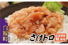北海道産鮭使用 さけトロ 40g × 20パック タレ付 便利な食べきりパック 小分け 冷凍 鮭 サーモン さけ シャケ しゃけ sake 人気 美味しい 魚介類 海鮮 ふるさと納税 ふるさとチョイス チョイス 北海道 白糠町