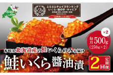ランキング第2位獲得！数量限定！贅沢堪能！北海道産  鮭いくら醤油漬け　合計 1kg 500g を 2ヶ月 お届け 定期便 全2回＜いくら丼12～16杯分！＞（ 定期便 海鮮 いくら イクラ 醤油漬け 鮭 北海道 ふるさとチョイス ふるさと納税 ランキング キャンペーン やり方 限度額 仕組み シミュレーション ）