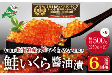 御礼！ランキング第1位獲得！数量限定！贅沢堪能！北海道産  鮭いくら醤油漬け　合計 3.0kg 500g を 6ヶ月 お届け 定期便 全6回＜いくら丼36～48杯分！＞（ 定期便 海鮮 いくら イクラ 醤油漬け 鮭 北海道 ふるさとチョイス ふるさと納税 ランキング キャンペーン やり方 限度額 仕組み シミュレーション ）