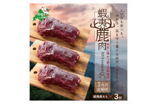 【3ヵ月定期便】鹿肉モモ600g（モモ300g+ホエーモモ300g）【JYM030001】（しかにく お肉 ジビエ もも肉 焼肉 バーベキュー ふるさとチョイス ふるさと納税 仕組み キャンペーン 限度額 計算 ランキング やり方 シミュレーション チョイス チョイスマイル )