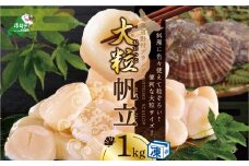 北海道 野付産 冷凍ホタテ 貝柱 大粒ホタテ1kg （ ほたて ホタテ 帆立 貝柱 野付 大粒 ふるさとチョイス ふるさと納税 仕組み キャンペーン 限度額 計算 ランキング やり方 シミュレーション チョイス チョイスマイル ）