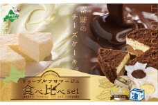 ドゥーブルフロマージュ【プレーン／ショコラ】食べ比べセット【FD0000036】（ 北海道 別海町 お菓子 ケーキ チーズケーキ セット お土産 ふるさとチョイス ふるさと納税 仕組み キャンペーン 限度額 計算 ランキング やり方 シミュレーション チョイス チョイスマイル ）