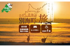 ひがし北海道 別海町の旅（羽田発着 往復 航空券 + 別海町 宿泊 1泊 + レンタカー 北海道 旅行 旅行券 ホテル 旅館 宿泊券 ）【SB00000005】 (ふるさとチョイス ふるさと納税 仕組み キャンペーン 限度額 計算 ランキング やり方 シミュレーション チョイスマイル）