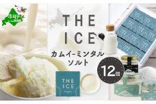 【THE ICE】KAMUI-MINTAL SALT （カムイ・ミンタルソルト）ジェラート 12個セット CJ0000213（ ふるさと納税 ジェラート 北海道 ふるさと納税 アイス アイスクリーム 北海道 スイーツ ふるさと ジェラート ランキング 人気 お中元  北海道別海町 ）