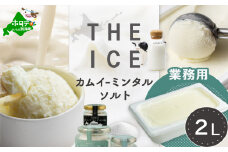 【THE ICE】KAMUI-MINTAL SALT（カムイ・ミンタルソルト）ジェラート 2リットル CJ0000214（ ふるさと納税 ジェラート 北海道 ふるさと納税 アイス アイスクリーム 北海道 スイーツ ふるさと ジェラート ランキング 人気 お中元  北海道別海町 ）