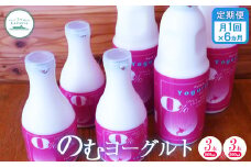 【定期便：全6回】 のむヨーグルト900ml×3本と500ml×3本 計6本 ヨーグルト のむヨーグルト 乳製品 健康 善玉菌 整腸 無添加 免疫力アップ 定期便 6ヶ月 月1回 ふるさと納税 北海道 中標津町 中標津【1114801】