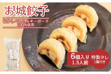 樹苞 なかしべつミルキーポーク 100％使用 お城餃子 6個 きぼう 餃子 ぎょうざ ギョーザ オンライン 申請 ふるさと納税 北海道 中標津 本格 中華 点心 飲茶 ミルキーポーク 簡単調理 絶品 グルメ 約1.5人前 中標津町【5300301】