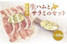 中標津町特産豚を使った生ハムとサラミのセット 生ハム サラミ 加工品 おつまみ ふるさと納税 北海道 中標津町 中標津【17008】