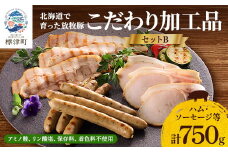 ＜無添加・無着色＞こだわり加工品セットB(ハム・ソーセージ等750g)  詰め合わせ 人気 ギフト【1004534】