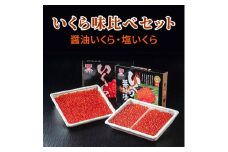 北海道産　いくら味比べセット(醤油いくら500g×1個、塩いくら500g×1個)【1221144】