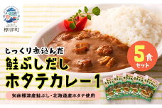 鮭ぶしだしホタテカレー1(5食セット)　ほたて 帆立 かれー レトルト 人気 おすすめ オススメ【1271064】