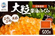 北海道産＜大粒＞醤油いくら　500g×1 イクラ 北海道 人気 おすすめ さけ 魚卵【1468293】
