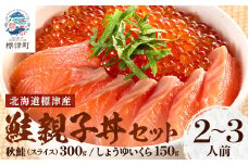 鮭親子丼セット＜純標津産＞2～3人前用 イクラ 北海道 人気 おすすめ サケ サーモン 魚卵 天然【1176412】
