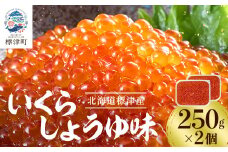 いくら・しょうゆ味・標津産　250g×2個 イクラ 北海道 人気 おすすめ さけ 魚卵 天然 海産物【1176414】