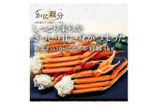 冷凍ボイルズワイガニ足　1kg(1-3人前)