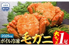 2025年産　ボイル冷凍毛ガニ　大１尾（600～650g）