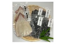 鰺ヶ沢の生干しイカ(2枚)と、十三湖産しじみ(4袋)セット【1650441】
