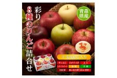 りんご/青森県産　彩り8種のりんご詰合せ(干支りんご入り)【1655323】
