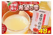 JAアオレン【希望の雫】280ml×24本×2箱 ペットボトル りんご リンゴ 林檎 ジュース りんごジュース リンゴジュース 飲み物 飲料 果実飲料 フルーツ 果物 くだもの ドリンク 弘前 弘前市産 青森りんご 青森【レビューキャンペーン】