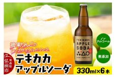 摘果りんごのアップサイクルドリンク テキカカアップルソーダ 330ml×6本 青森 弘前 林檎 リンゴ【レビューキャンペーン】