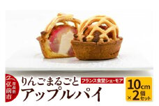【フランス食堂シェ・モア】りんごまるごとアップルパイ 10cm×2個セット【レビューキャンペーン】