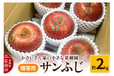 【25年11月～発送】りんご サンふじ 約2kg【贈答用】【レビューキャンペーン】