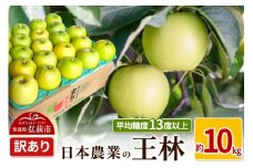 【25年11月～発送】りんご 平均糖度13度以上！ 王林 約10kg 訳あり【先行受付】 青森 果物 フルーツ 林檎 リンゴ くだもの 不揃い 規格外 予約【レビューキャンペーン】