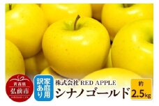 【25年11月発送】りんご【訳あり】家庭用 シナノゴールド 約2.5kg【レビューキャンペーン】