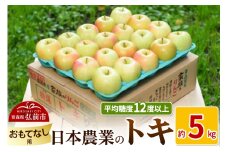 【25年10月～発送】りんご 平均糖度12度以上！ トキ 約5kg おもてなし用【先行受付】 青森 果物 フルーツ 林檎 リンゴ くだもの 予約【レビューキャンペーン】
