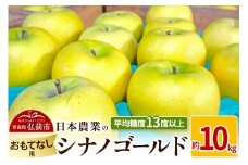 【25年11月～発送】りんご 平均糖度13度以上！ シナノゴールド 約10kg おもてなし用【先行受付】 青森 果物 フルーツ 林檎 リンゴ くだもの 予約【レビューキャンペーン】