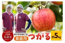 【25年9月～発送】りんご 權之丞farm つがる 家庭用 約5kg（12～20玉程度）【レビューキャンペーン】